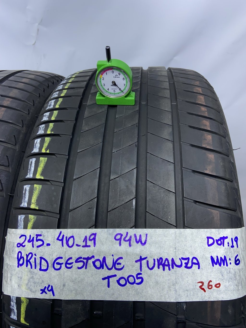 BRIDGESTONE TURANZA 245/40 R19 94W ESTIVA