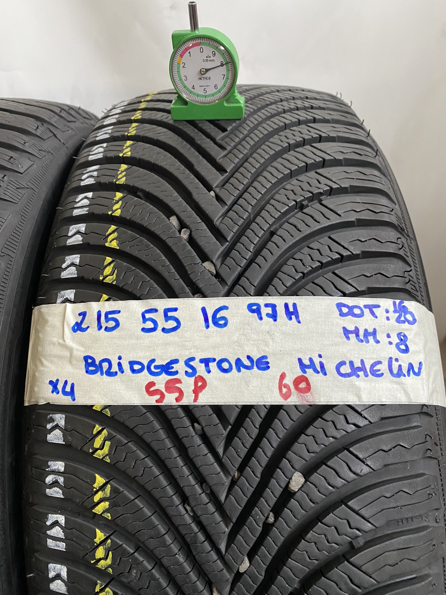 BRIDGESTONE MICHELIN 215/55 R16 97H INVERNALE