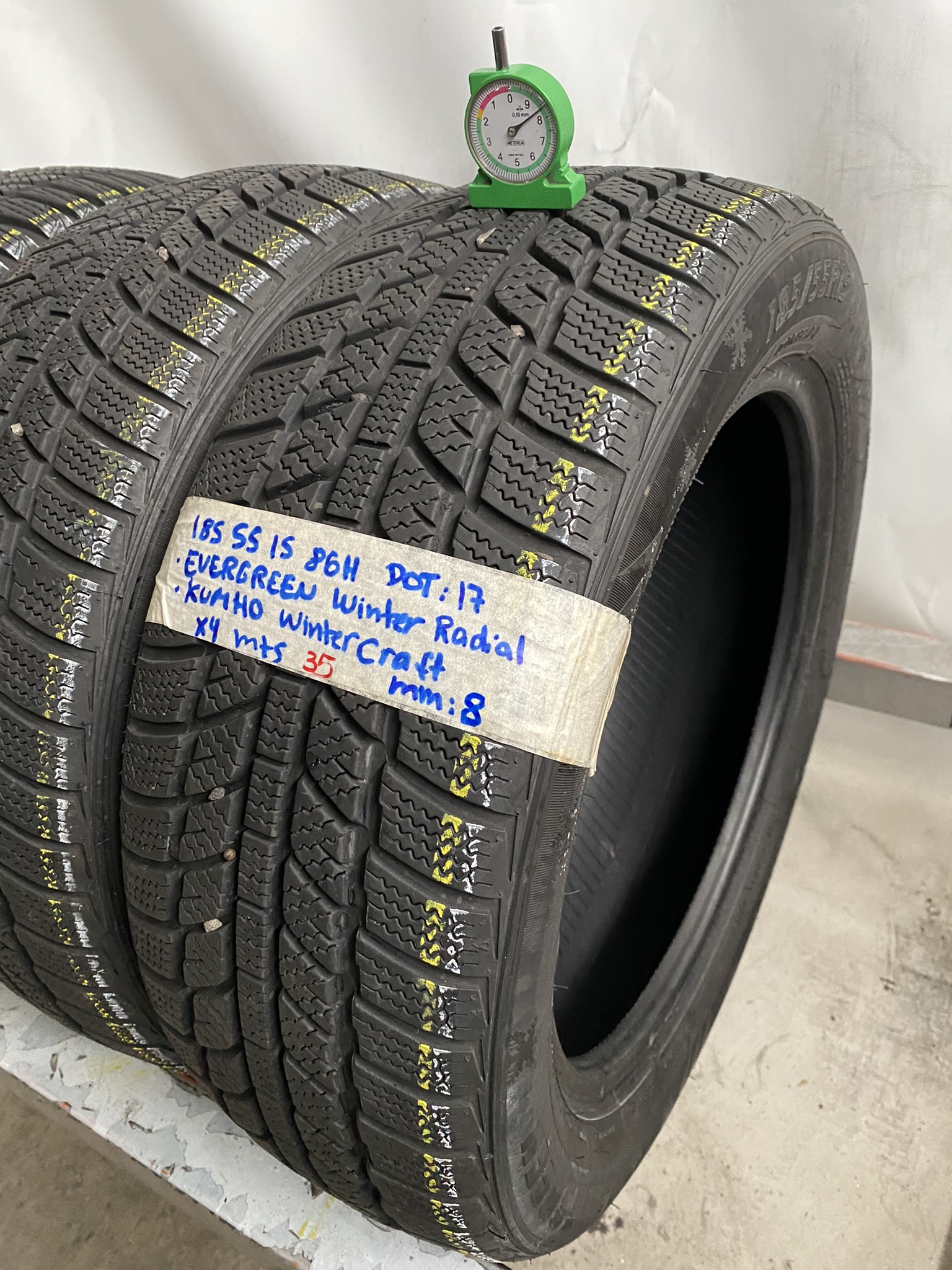 EVERGREEN KUMHO 185/55 R15 86H INVERNALE