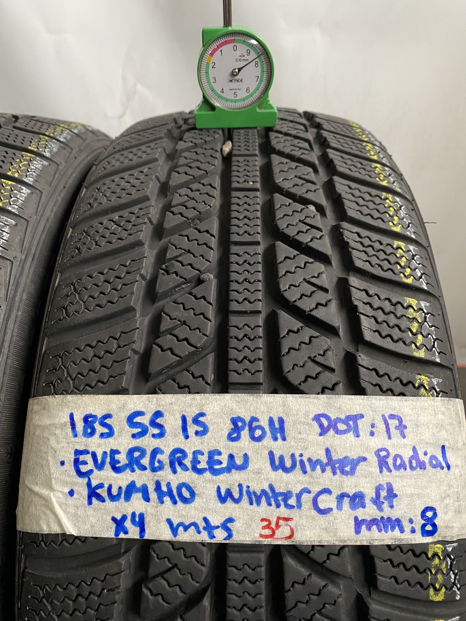 EVERGREEN KUMHO 185/55 R15 86H INVERNALE